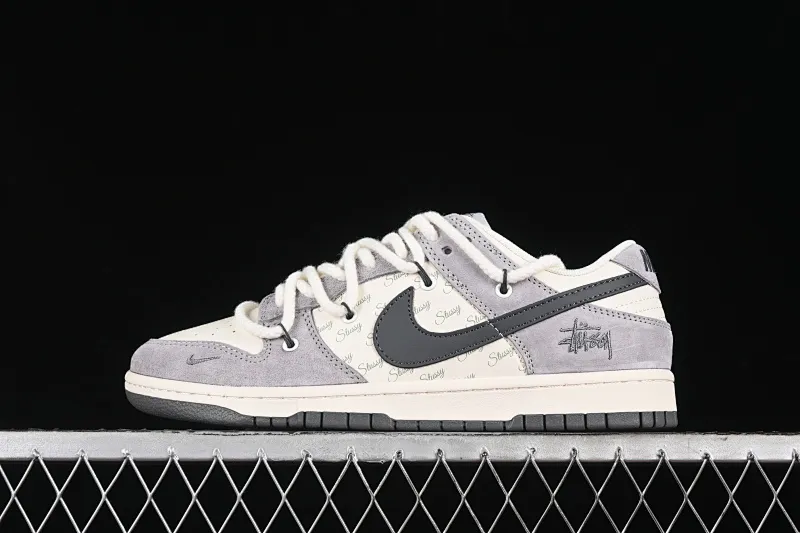All Categories Nk SB Dunk Series Nk SB Dunk Low High-end Customized Low-top Sneakers Nk SB Dunk Low Stusi Co-branded - Strap Beige Dark Gray Hook Anniversary High-end Customized Low-top Casual Sneakers SJ2068-295
